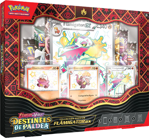 Coffret Premium Destinées de Paldea- Flamigator ex